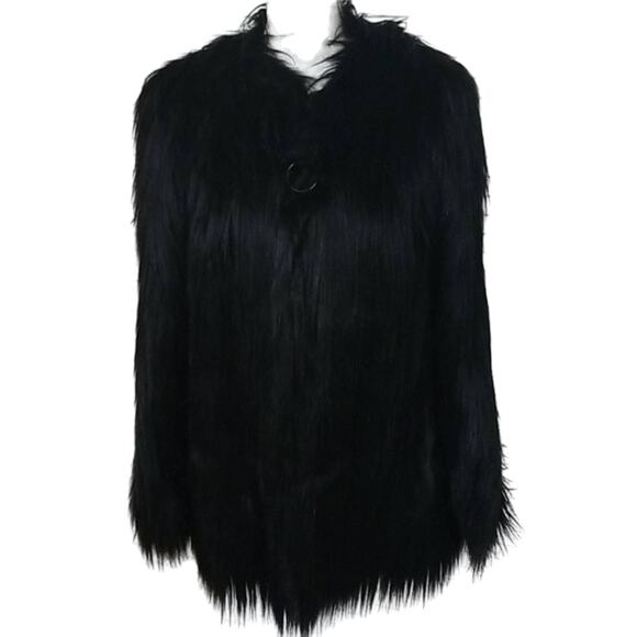 New Marciano Los Angeles Faux Long Hair Jacket - Picture 1 of 13